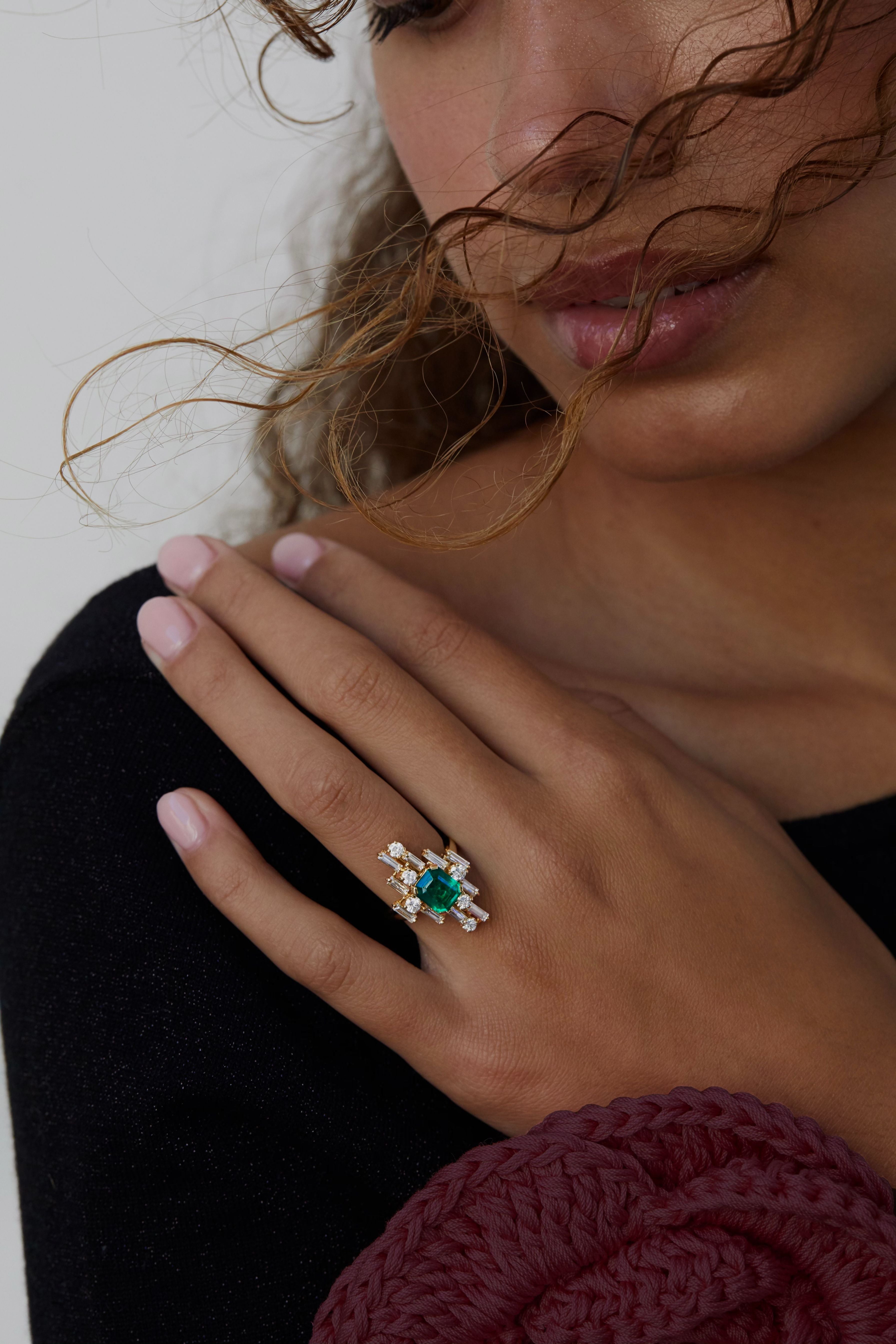 Nina Emerald Ring