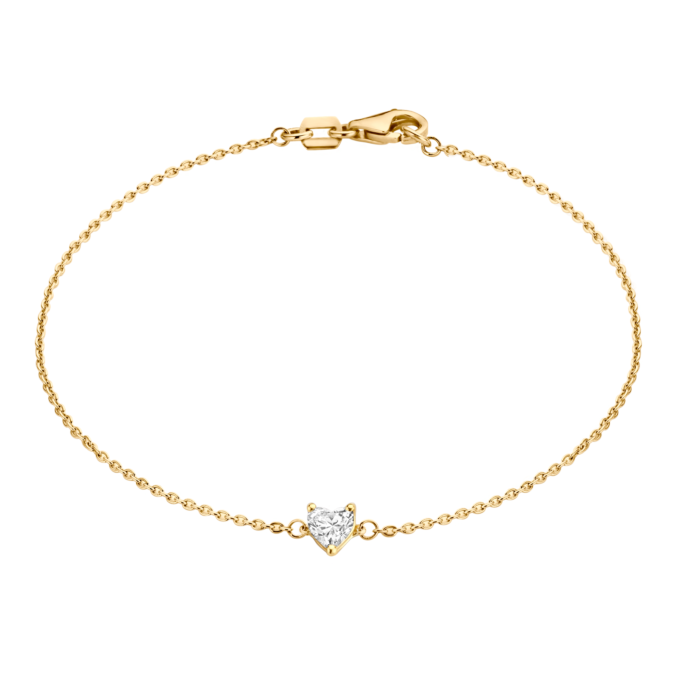 Or & Elle | Coup de Cœur | Diamond Heart Bracelet